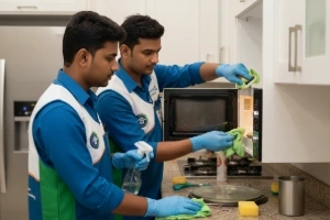 Microwave cleaning