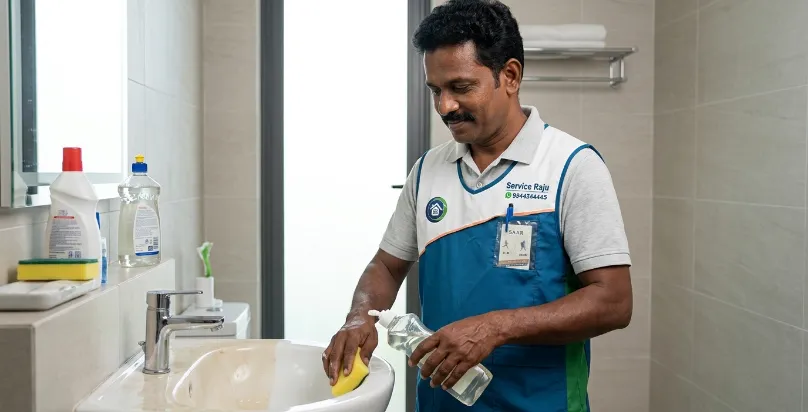 Wash Basin Cleaning (Add-on)